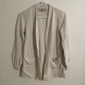 LOFT-Cream Cardigan-Size Extra Small